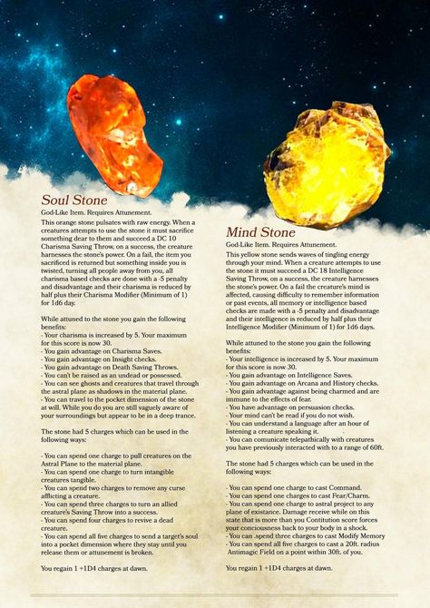 Dnd Statblocks, Marvel Infinity Stones, Marvel Stone, Dnd Spells, Dnd 5, Infinity Gems, Dnd Things, Dnd Magic, Mind Stone