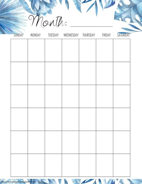 Free Blank Monthly Calendar Printables Cute Blank Calendar Printable, Blank Monthly Calendar Template 2023, Free Printable Blank Monthly Calendars, Free Blank Calendar, Editable Monthly Calendar, Blank Monthly Calendar Template, Vertical Calendar, Blank Monthly Calendar, Blank Calendar