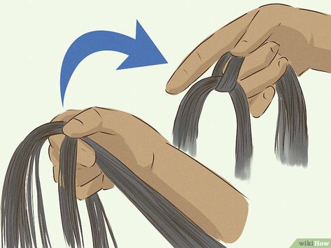 3 Easy Ways to Do Box Braids (with Pictures) - wikiHow Box Braids How To Tutorials, Adding Fake Hair To Braids, Box Braids How To, How To Box Braids, How To Box Braid, Box Braids Tutorial, Kids Box Braids, Triangle Box Braids, Large Box Braids