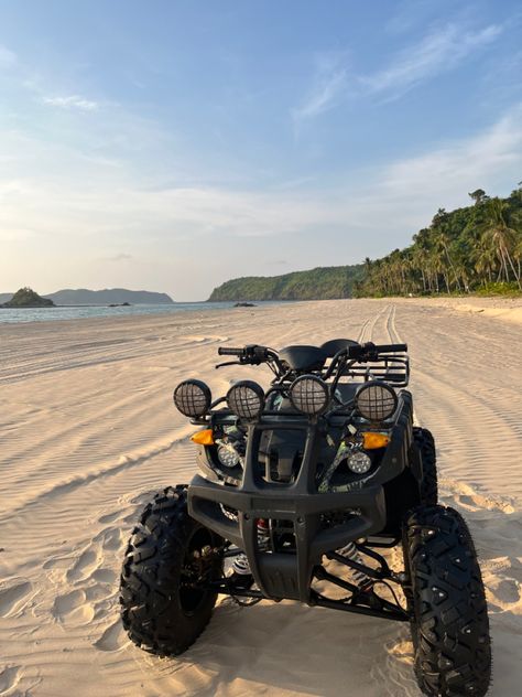 #island #atv #beach #summer #islandlife #activity #sand #aesthetic #trip Atv Beach Aesthetic, Atv Riding Aesthetic, Island Boy Aesthetic, Atv Beach, Sand Aesthetic, Aesthetic Trip, Merry Crisis, Artist Room, Bike Aesthetic