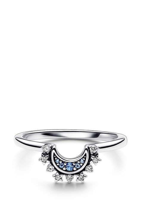 Pandora CELESTIAL SPARKLING MOON - Ring - sterling silver Ring Pandora, Pandora Moon, Ring Man, Pandora Rings, Moon Ring, Pandora Bracelet Charms, Pandora Bracelet, Jewelry Inspo, Ring