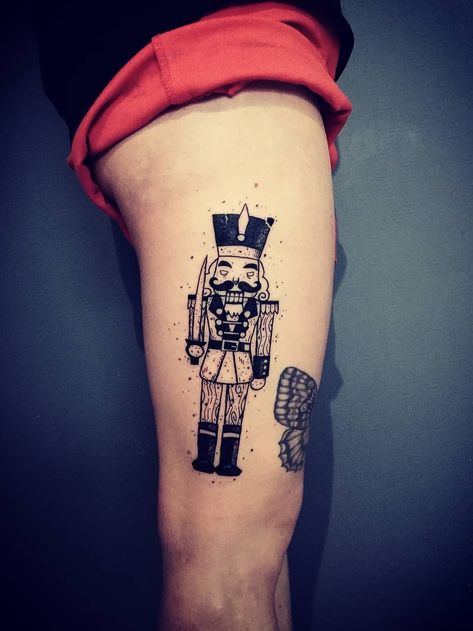 Nutcracker Tattoo, Black Line Tattoo, 1 Tattoo, Book Tattoo, English Tattoo, Line Tattoos, Tattoo Photo, Future Tattoos, Toulouse