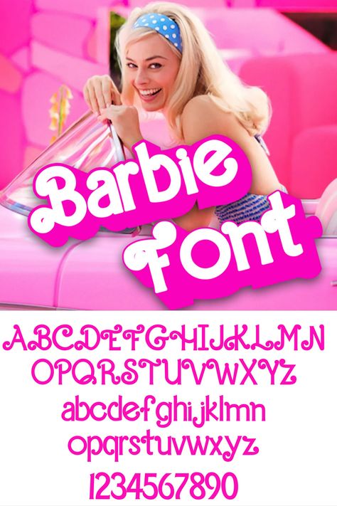 Barbie Font For Cricut, Free Barbie Font For Cricut, Barbie Cricut Font, Barbie Font Free Download, Barbie Font Alphabet, Barbie Letters Free Printable, Barbie Font Canva, Barbie Font Free, Barbie Font Letters