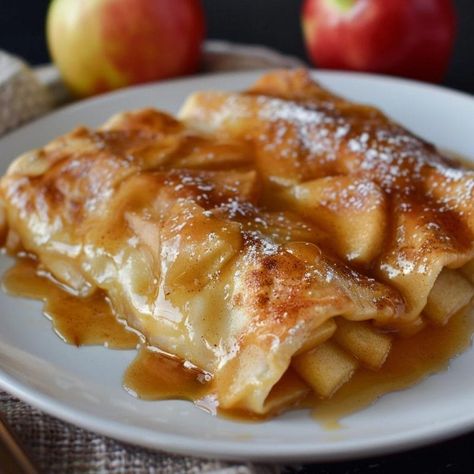 Apple Pie Nachos Recipe, Apple Enchiladas With Fresh Apples, Apple Enchilada Dessert, Apple Pie Enchiladas Recipe, Mexican Apple Dessert, Apple Pie Nachos, Enchilada Dessert, Apple Enchiladas Recipe, Apple Wraps