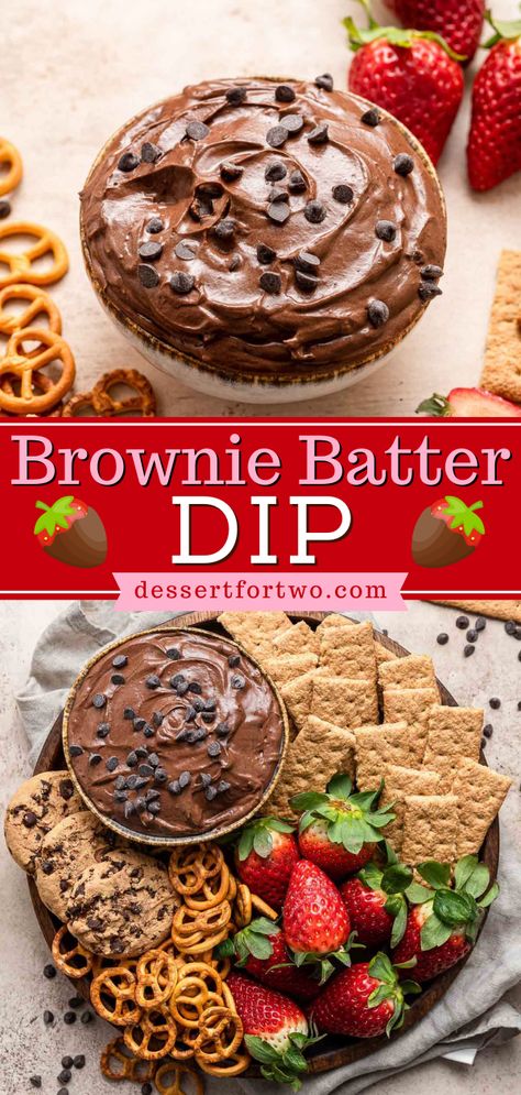 This game day recipe is so easy! It lets you have a football-themed dessert for Super Bowl Sunday. Using the ingredients you have on hand, you can whip up a small batch of rich, creamy brown batter dip from scratch to serve 4-6 people! Football Themed Desserts, Brownie Batter Dip, Super Bowl Party Food, Dessert Dip Recipes, Superbowl Desserts, Dessert Dip, Bowl Party Food, Sweet Dips, Dip Recipes Easy