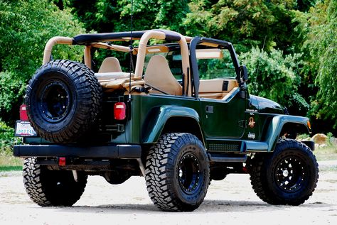 Jeep Wrangler Tj Ideas, Jeep Tj Ideas Wrangler Tj, Jeep Wrangler Tj Accessories, 1997 Jeep Wrangler Tj Accessories, Green Jeep Wrangler, 1990s Jeep Wrangler, Jeep Sahara, Yj Wrangler, 1992 Jeep Wrangler Yj