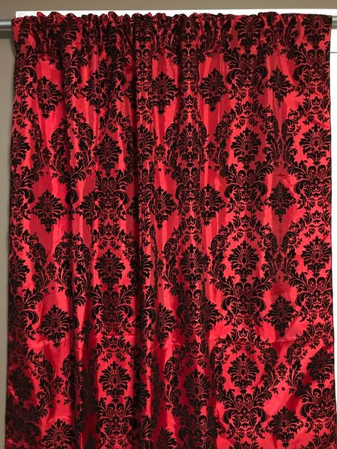 Backdrop Bedroom, Satin Curtains, Burlap Valance, Couch Accessories, Rose Curtains, Lace Valances, Damask Curtains, Victorian Photography, Black Shower Curtains