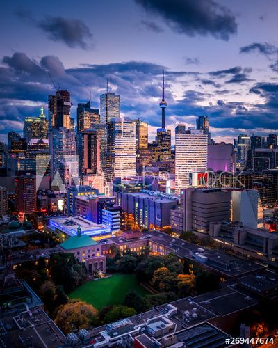 Stock Image: Epic City Skyline of Toronto Canada Toronto Pictures, Toronto Neighbourhoods, Canada City, Canada Photography, Toronto City, Living Modern, Toronto Life, Toronto Ontario Canada, City Wallpaper