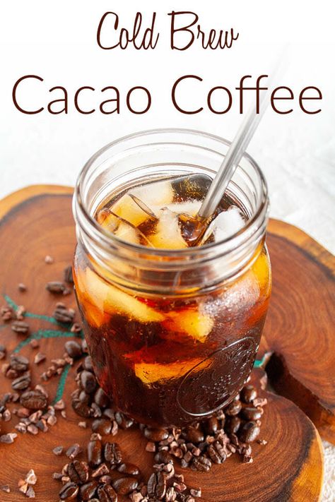 Cacao Coffee, Diy Coffee Drinks, Vegan Creamer, Best Non Alcoholic Drinks, Cacao Recipes, Chocolate Diy, Drink Recipes Nonalcoholic, Vegan Lunch Recipes, Easy Drink Recipes