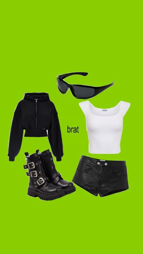 brat basic costume Brat Costume Ideas, Brat Halloween Costume, Brat Themed Outfit, Brat Inspired Outfits, Brat Outfits Ideas, Brat Concert Outfit, Brat Aesthetic Outfit, Brat Costume, Brat Birthday