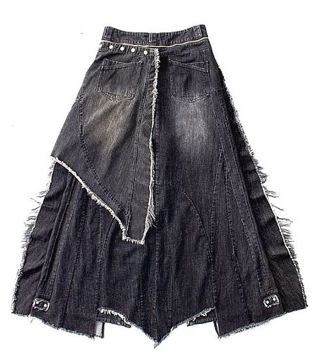 Diy Pants, Detachable Skirt, Flared Denim, Black Flare, Denim Flares, Upcycle Clothes, Design Inspo, 3 Piece, Denim Skirt