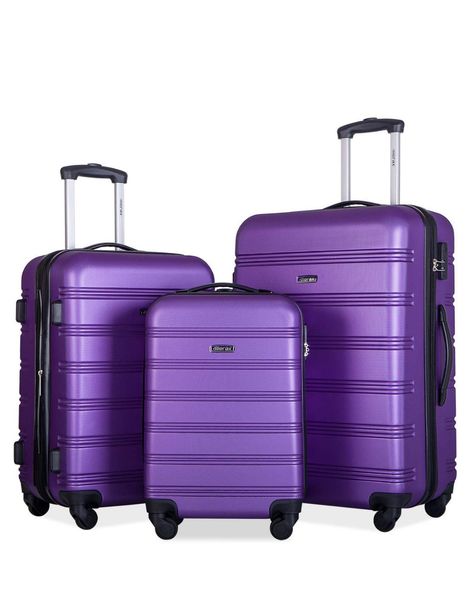 Travel Suitcases, 3 Piece Luggage Set, Love Wallpaper Download, Spinner Suitcase, Purple Home, Wallpaper Download, Travel In Style, Travel Set, Travel Items