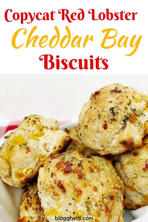 Bisquick Recipes Biscuits, Biscuits Cheddar, Cheddar Cheese Biscuits, Red Lobster Cheddar Bay Biscuits, Restaurant Copycat, Cheddar Bay Biscuits, Cheddar Biscuits, Cheese Biscuits, Cloud Bread