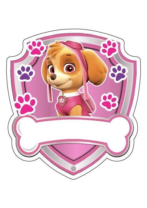 Paw Patrol Logo Printable, Paw Patrol Party Food, Paw Patrol Party Games, Skye Paw Patrol Cake, Paw Patrol Theme Party, Pink Paw Patrol, Paw Patrol Png, Paw Patrol Skye Birthday, Paw Patrol Clipart