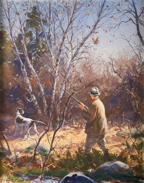 Traditional Bowhunting, Pennsylvania Impressionist, Grouse Hunting, Upland Hunting, Hunting Art, Bird Hunting, Wildlife Paintings, Wildlife Artists, Native Art