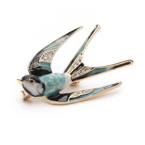 Elegant Swallow Bird Brooches Pins Colorful Enamel Rhinestone Ethnic Brooches Costume Jewelry Bird Collar, Turquoise Jewelry Native American, Jewelry Appraisal, Scarf Pin, Animal Brooch, Diamond Brooch, Bird Brooch, Enamel Brooch, Turquoise Jewelry