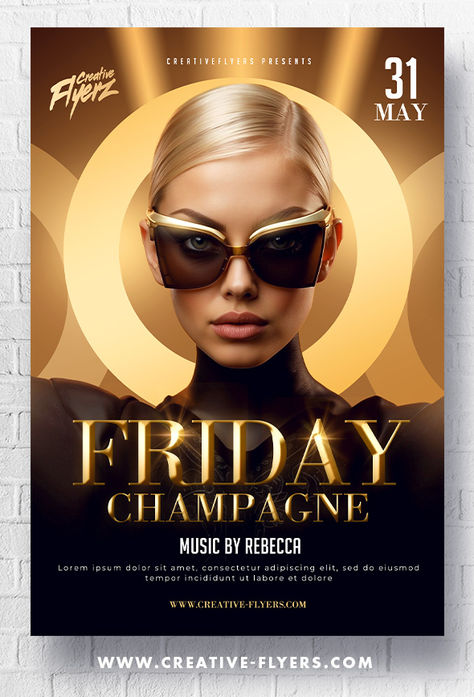 Creative Flyer for night club Event Flyer Design, Party Flyer Design, Night Club Flyer, Exclusive Club, Event Design Inspiration, Psd Flyer, Club Flyers, Creative Flyers, Promotional Materials