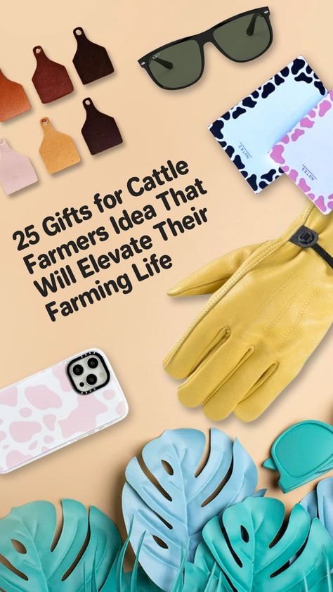 There are 25 items on this list of gifts for cattle farmers. Some items will help make their work easier and more efficient. While other items focus on the cattle farmers themselves. As they are busy taking care of their cattle, it is also important to take good care of themselves as well. You can choose the item that will best suit them. Gift For Farmer, Farming Life, Leather Work Gloves, Show Cattle, Crystal Bath, Work Anniversary, Farm Gifts, Cattle Farming, Cow Gifts