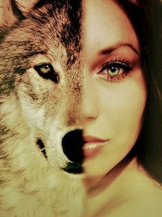 metade humana e a outra metade lobo... quero ver se alguem pode comigo Wolf Woman, Tattoo Wolf, Wolves And Women, Wolf Stuff, Wolf Face, Creation Photo, Wolf Spirit Animal, Dire Wolf, Wolf Love