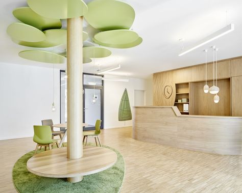 Euregio Klinik - Child & Adolescent Psychiatry Healing Architecture, Children's Clinic, Kindergarten Interior, Healthcare Interior Design, Youth Rooms, Daycare Design, Kindergarten Design, Hospital Interior, Clinic Interior Design