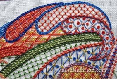 Lattice Embroidery Stitch Sampler Jacobean Embroidery, Crewel Embroidery Kits, Embroidery Sampler, Embroidery Stitches Tutorial, Embroidery Materials, Machine Embroidery Applique, Crewel Embroidery, Hand Embroidery Stitches, Hand Embroidery Patterns