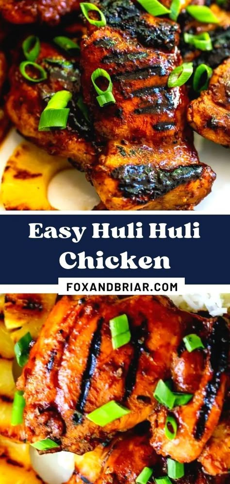 Huli Huli Chicken Recipe Hawaiian Bbq, Baked Huli Huli Chicken Thighs, Oven Baked Huli Huli Chicken, Huli Huli Chicken Recipe Slow Cooker, Hawaiian Chicken Thigh Recipes, Hui Hui Chicken Hawaiian, Chicken Thigh Sandwich Boneless, Molokai Chicken Recipe, Chicken Thighs Chinese Recipes