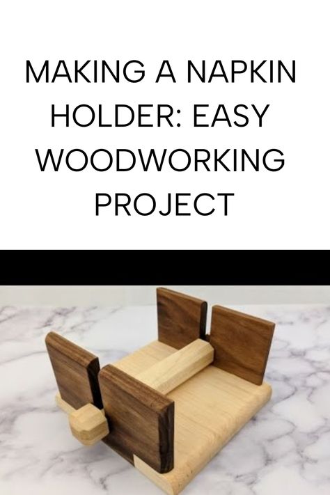 Need a simple project to boost your woodworking skills? Make a functional and stylish napkin holder with ease. Save this pin for your next weekend project! Diy Napkin Holder Ideas, Outdoor Napkin Holder Diy, Napkin Holder Ideas Diy, Diy Wooden Napkin Holder, Quick Woodworking Projects, Diy Napkin Holder, Wooden Napkin Holder, Wood Repair, Diy Napkins