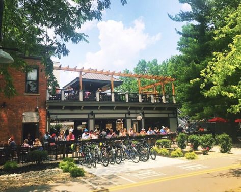 Two Story Restaurant, Cincinnati Restaurants, Swamp Rabbit, Tap House, 2 Storey House Design, 2 Storey House, Ohio History, Abandoned Amusement Parks, Bike Trail