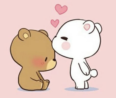 I Believe In You Cute, Couple Bears Cartoon, Cute Love Cartoons Drawings, Fathers Day Images Quotes, Happy Teddy Day Images, Interracial Art, Cute Drawings Of Love, Milk & Mocha, Cute Bear Drawings