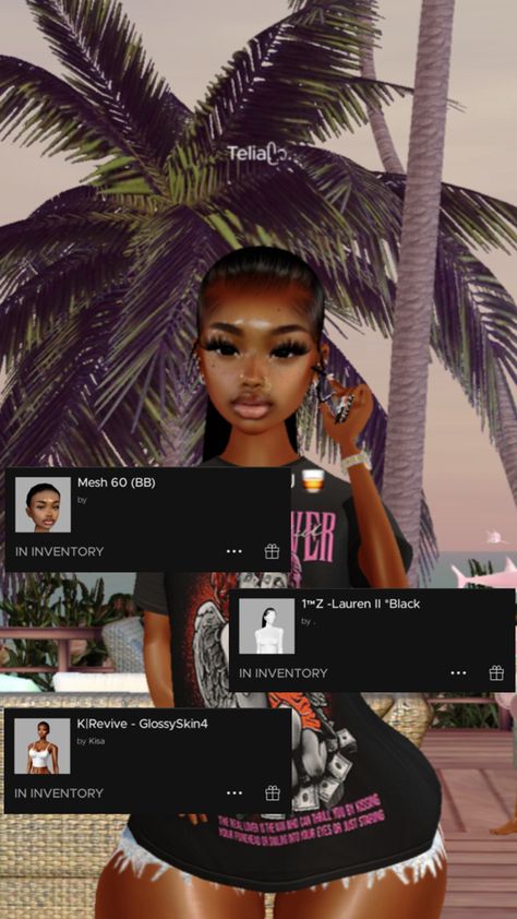 should i share my lashes n makeup next?? Imvu Heads, Cute Imvu Baddies, Imvu Outfits Ideas Cute, Bratz Inspired Outfits, Sims 4 Characters, Baddie Outfits Ideas, Cute Selfie Ideas, Baddie Outfits, Makeup Routine