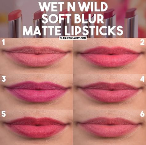 I have mixed feelings about the new wet n wild Soft Blur Matte Lipsticks... see why + swatches of all six shades. | Slashed Beauty Wet N Wild Cloud Pout, Beauty Recommendations, Bold Smokey Eye, Wet N Wild Lipstick, Budget Beauty, Wet And Wild, Matte Lipsticks, Lipstick Swatches, Beauty Products Drugstore