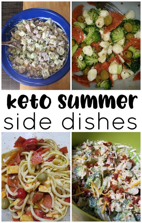 Keto diet summer side dishes. Ketogenic low carb diet recipes to bring to a bbq or party! Cold pasta salads, broccoli salads, zoodles, etc! Salads Broccoli, Cold Pasta Salads, Bring To A Bbq, Broccoli Salads, Carb Sides, Keto Broccoli, Crafty Morning, Keto Lasagna, Resep Salad