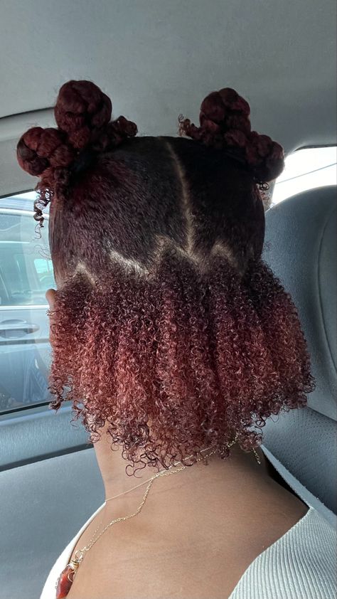 Afro Hair Dye, Quick Natural Hair Styles, Dyed Hair Inspiration, Girls Natural Hairstyles, Dyed Natural Hair, Pelo Afro, Protective Hairstyles Braids, Natural Curls Hairstyles, Hairdos For Curly Hair