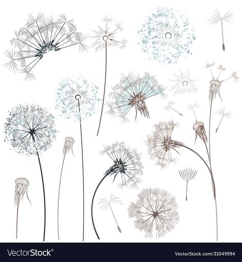 Pretty Bunnies, Dandelion Drawing, Spring Vector, Hare Illustration, Nursery Plant, Wildflower Drawing, Dandelion Designs, Clipart Baby, Wedding Stationery Suite