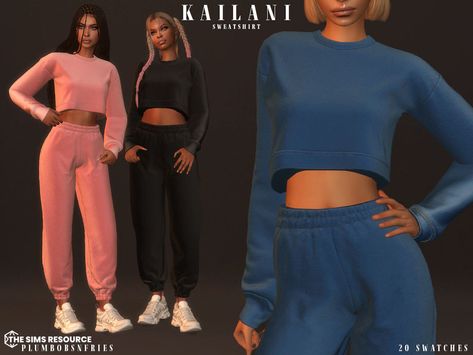 The Sims Resource - KAILANI sweatshirt Sims 4 Female Bottoms, Sims 4 Teen Clothes, Teenage Stuff, Skater Outfits, Sims 4 Expansions, Sims 4 Cc Folder, Sims 4 Teen, Female Clothes, Sims 4 Downloads