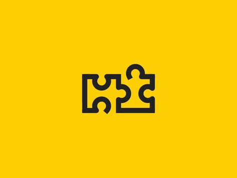 Puzzle Icon by Adam Walsh on Dribbble Puzzle Icon, Coding Logo, Puzzle Graphic, Puzzle Logo, Typo Logo Design, Museum Logo, Lab Logo, Logo Process, Trendy Logos