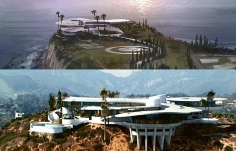 Me gusta la casa de Tony Stark. Es muy bueno. Tony Stark House, Iron Man House, Man House, Futuristic House, House Viewing, Modern Mansion, Fantasy House, Luxury Homes Dream Houses, House Architecture Design