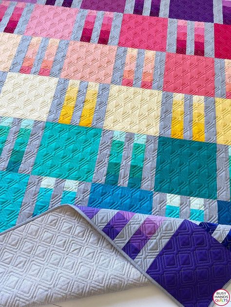 Picket Fence Quilt Pattern PRINTED Easy and Quick 7 Sizes | Etsy Picket Fence Quilt, Fence Quilt Pattern, Cake Squares, Layer Cake Patterns, Layer Cake Quilt Patterns, Cake Quilt, Layer Cake Quilts, Quilt In A Day, Baby Quilt Pattern