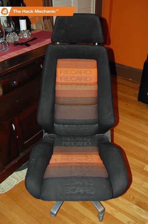 This Orange Spectrum Recaro seat is the only office chair I'd buy for $250 - Hagerty Media Rolling Office Chair, Sport Seats, Facebook Marketplace, Car Culture, Guess Who, Bolt Pattern, Back Seat, Rear Seat, Hen