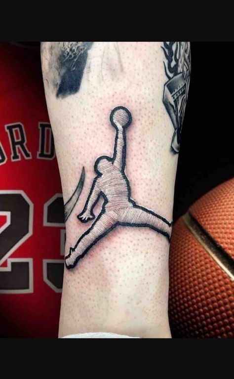 Air Jordan Tattoo, Jordan Tattoo Ideas, Hex Tattoo, Pirate Tattoos, Embroidery Tattoos, Jordan Tattoo, Realistic Embroidery, Rare Tattoos, Sport Tattoos