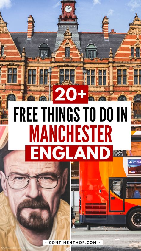 Looking for budget-friendly fun in Manchester, England? I’ve got 20+ free things to do that will make your trip unforgettable! Manchester aesthetic lovers will enjoy stunning architecture, street art, and vibrant cultural spots. If you’re planning England travel, this city is a must-visit alongside places to go in London and York, England. Love British aesthetic vibes? Manchester has historic charm, trendy cafés, and museums that rival London must-do attractions—all without spending a penny! Whether you're into history, music, or just soaking in the UK aesthetic, there’s something here for you. Check out my blog for the full list, or save this pin for your next trip to places to visit in England! The Uk Aesthetic, Manchester Aesthetic, Things To Do In Manchester, Places To Go In London, Uk Aesthetic, British Aesthetic, Aesthetic Lovers, Places To Visit In England, York England