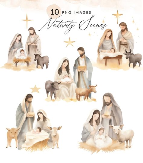 This Clip Art & Image Files item by mooreandmountain has 302 favorites from Etsy shoppers. Ships from United States. Listed on Jul 26, 2024 Watercolor Nativity, Nativity Clipart, Christmas Wreath Frames, Scene Png, Christian Illustration, Christmas Illustrations, Winter Watercolor, Clipart Christmas, Christmas Nativity Scene