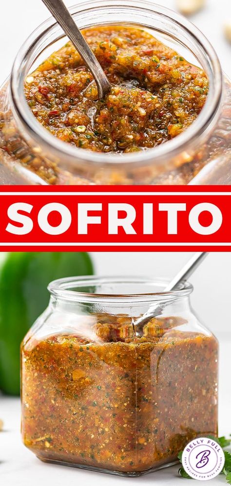 Red Sofrito Recipe, Sofrito Recipe Puerto Rican, Easy Sofrito Recipe, Homemade Sofrito, Diy Seasonings, Sofrito Recipe, Hispanic Dishes, Man Recipes, Puerto Rican Dishes