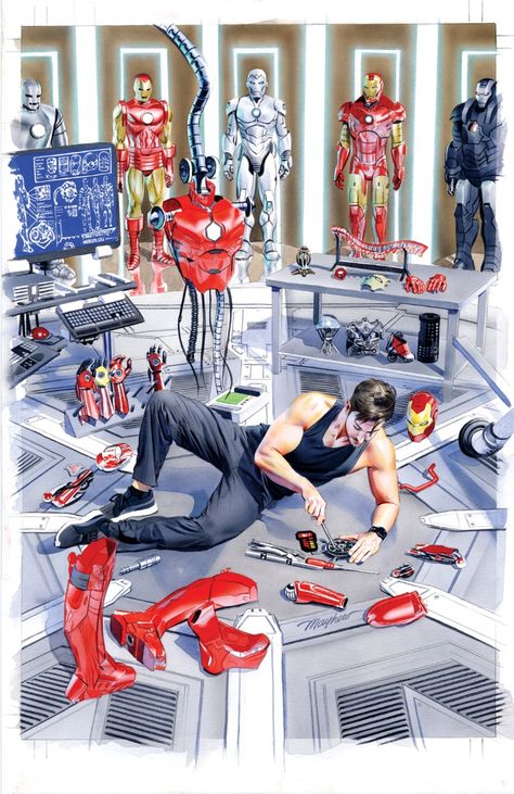 Mike Mayhew, Invincible Iron Man, Iron Men 1, Iron Man Comic, Iron Man Art, Iron Man Avengers, Iron Man Armor, Iron Man Tony Stark, Marvel Iron Man