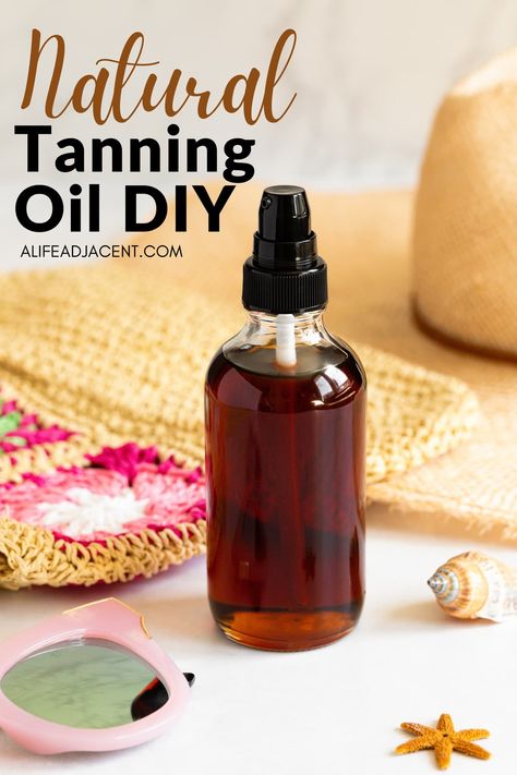 Diy Tanning Oil Recipes, Self Tanner Homemade, Tanning Oil Recipe, Homemade Tanning Oil, Homemade Tanning Lotion, Coconut Oil For Tanning, Diy Tanning Lotion, Diy Tanning Oil, Tanning Oil Homemade