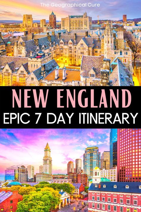 New England Itinerary, England Itinerary, New England Road Trip, Fall Road Trip, East Coast Road Trip, New England States, Vacation Itinerary, Travel Bucket List Usa, New England Travel