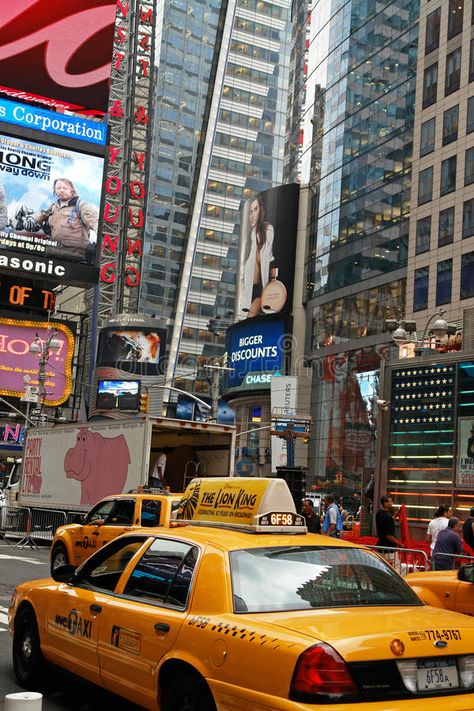 Broadway in New York City. Yellow Cabs in Broadway Avenue in New York City , #affiliate, #City, #York, #Broadway, #Avenue, #Cabs #ad New York Cab Aesthetic, Nyc Cab Aesthetic, Times Square Wallpaper, Broadway Wallpaper, New York Sightseeing, Nyc Broadway, City Editorial, America New York, Square Wallpaper