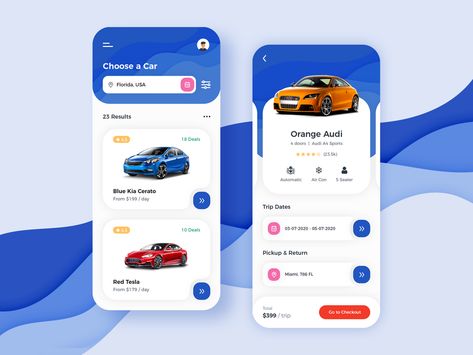 Car Rental App UI Concept by CMARIX TechnoLabs on Dribbble Mobile App Inspiration, Car Rental App, Car App, App Inspiration, Car Ui, Mobile App Design Inspiration, Luxury Car Rental, Kid Friendly Travel Destinations, Kid Friendly Trips