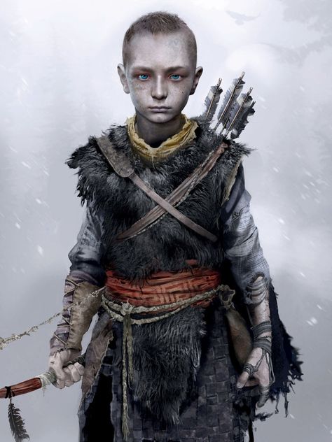 Atreus Final Design from God of War Gow Atreus, Dela Longfish, Art Of God, Arte Nerd, Concept Art World, New Gods, Keys Art, Rpg Characters, Character Creation