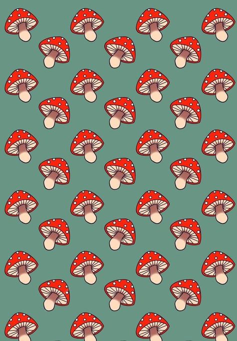 Hongos Aesthetic, Background Mushroom, Wallpaper Mushroom, Mushroom Background, Cool Lock Screen Wallpaper, Cute Screen Savers, Mushroom Wallpaper, Conversational Prints, Pastel Poster